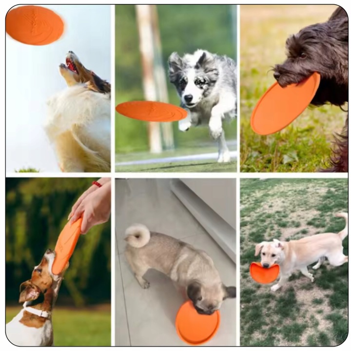Zestaw 3x DYSK DO RZUCANIA APORTOWANIA FRISBEE GRYZAK ZABAWKA DLA PSA 22cm - obrazek 3